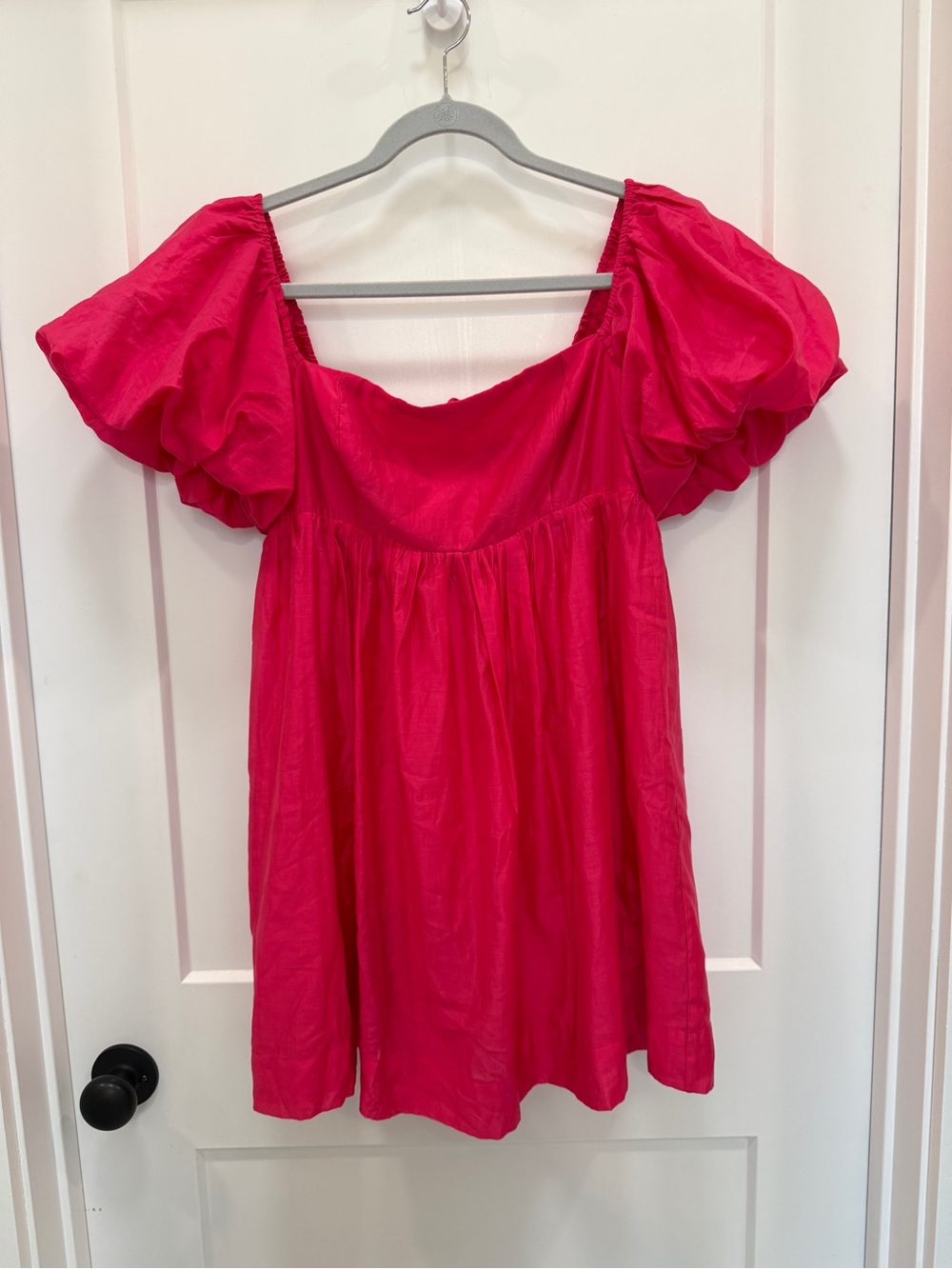 NWT Cotton Candy LA Vibrant Pink Babydoll Dress with Back Tie